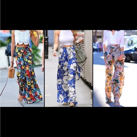 CHORD Wide Leg Peony Floral Pants |‎ Size 2 - Picture 13 of 14